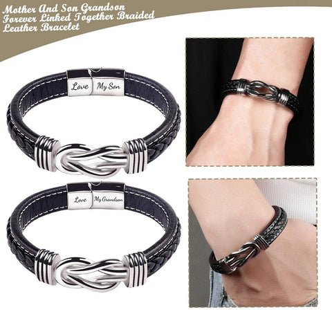 Pulsera Familiar Unida para Siempre - Para Hijo y Nieto 