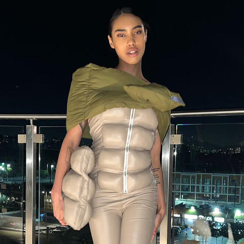 TARUXY - Cárdigan liso ajustado sin mangas para mujer, chaleco sexy ajustado, chalecos para mujer, moda urbana, ropa de invierno para mujer 2023 