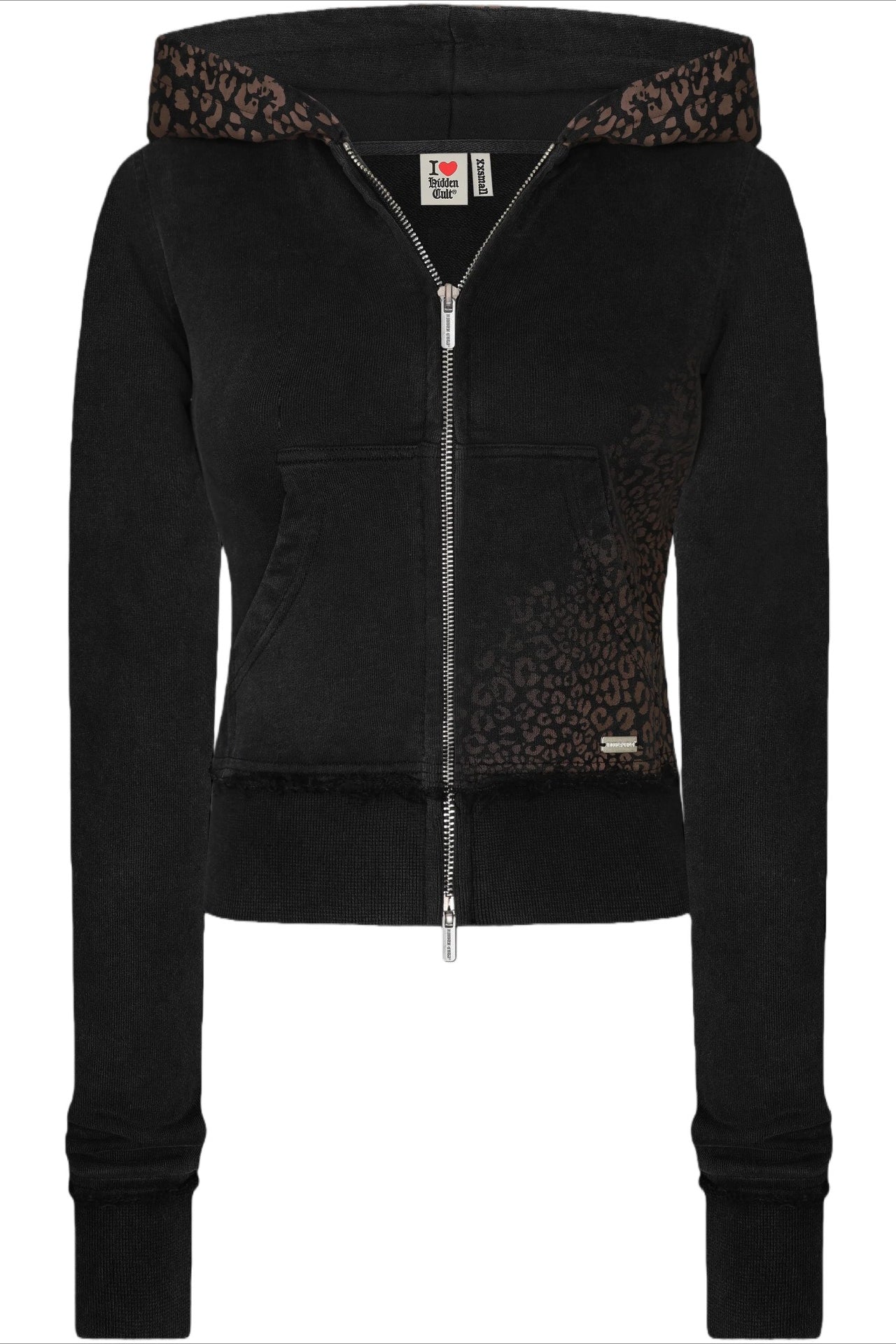Y2K Crop Zip Hoodie Two Piece Set