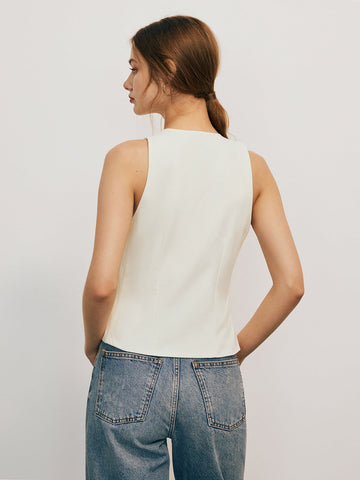 Camiseta sin mangas con lazo 