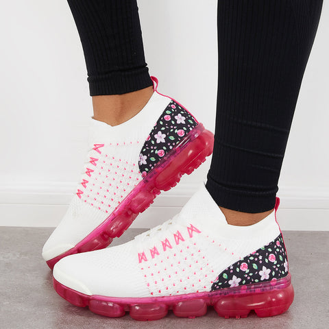 Althetic Breathable Woven Sneakers Air Cushion Sport Shoes