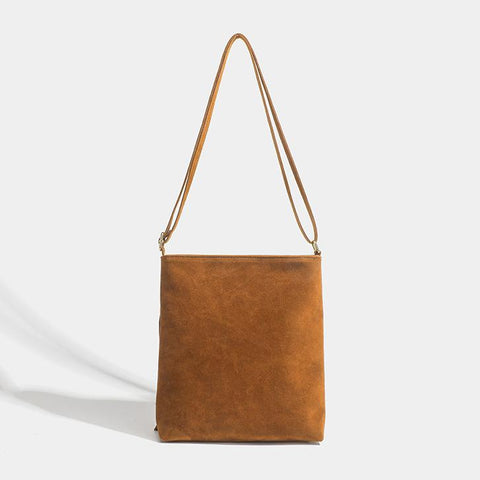 Bolso bandolera marrón con flecos de vaquero occidental 