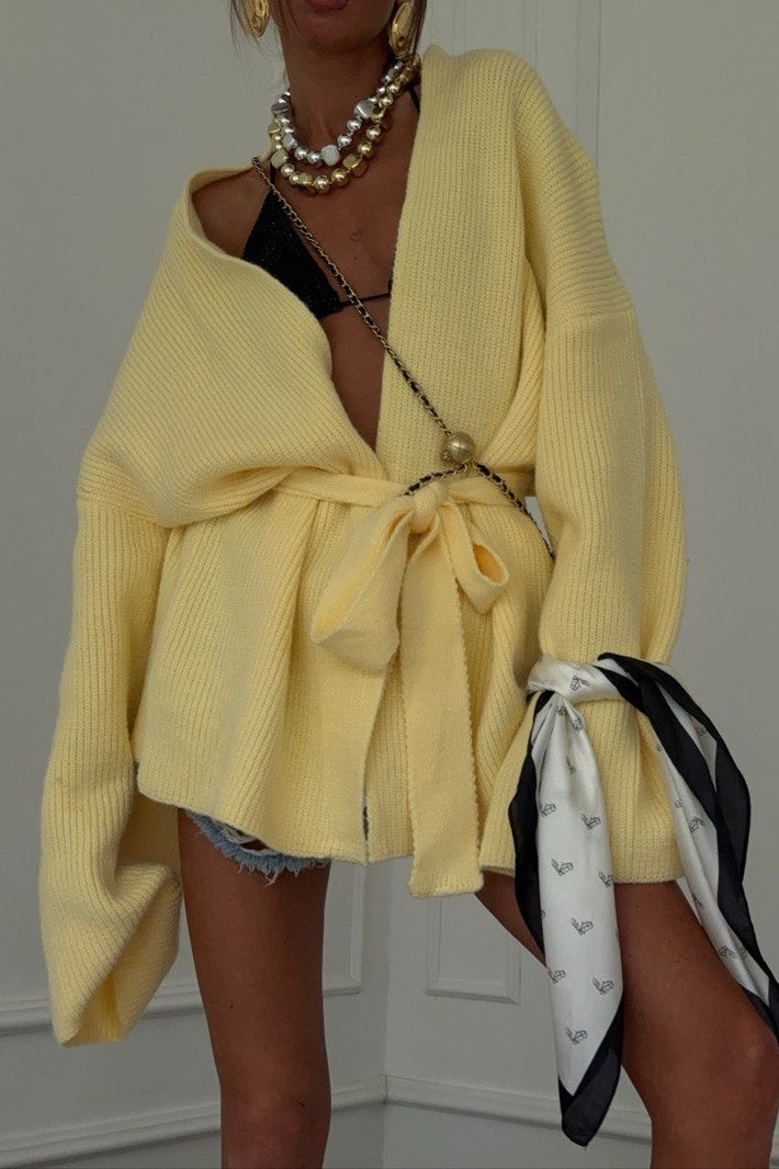 Belted Midi Cardigan