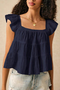 Loose Solid Sleeveless Vest Blouse
