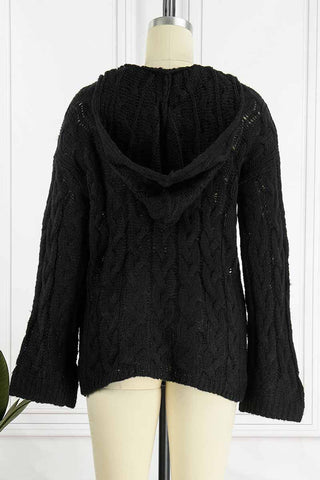 Fashion Street Solid Patchwork Hooded Collar Sweaters(16 Colors)