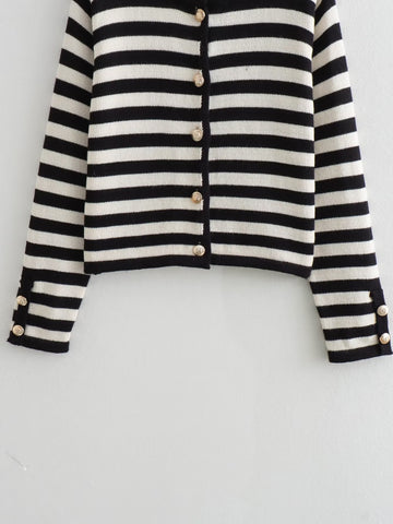 Early Autumn Women Clothing Casual Classic All Match Knitted Cardigan