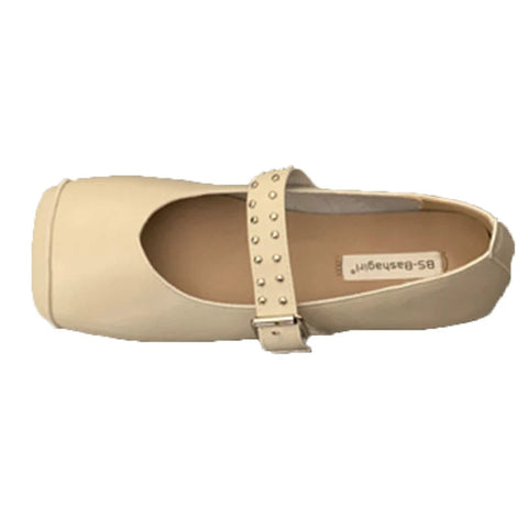 Ballet Dance Flats Women Loafer Shoes Square Toe Dress Shallow Soft Shoes 2024 Fashion Cozy Designer Spring Casual Femme Shoes