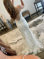 Meerjungfrauen-Abendkleid, langes Ballkleid