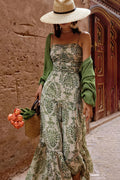 Boho Vacation Printed Cami Maxi Dress