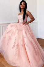 Prinzessinnen-Abendkleid mit Spaghettiträgern