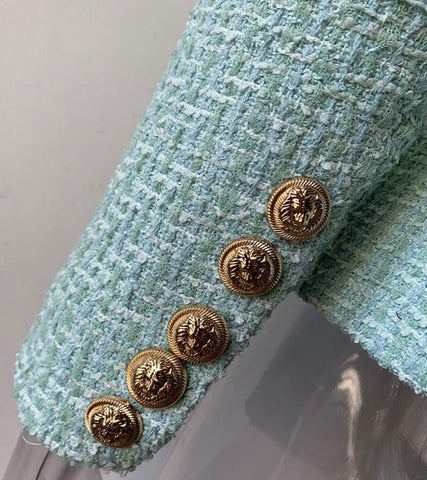 BLAZER DE TWEED SANDRA MINT 