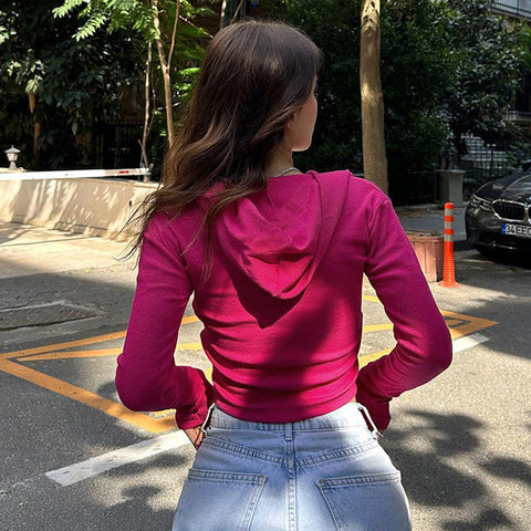TARUXY Basic Slim Zip Up Hoodies Frauen Herbst Winter Solide Bodycon Sweatshirt frauen Straße Casual Neue Mode Strickjacke Femme 
