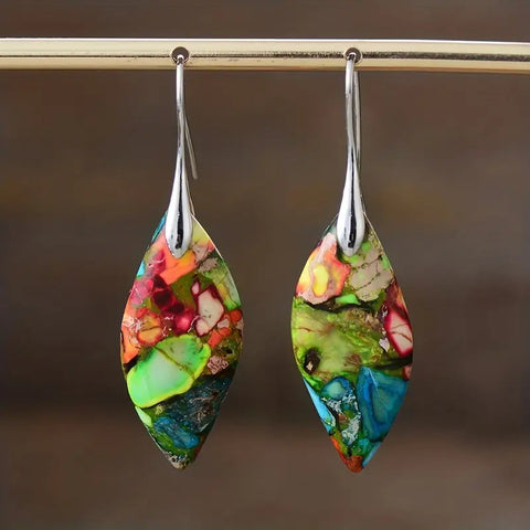 Cosmic Swirl Mosaic Earrings