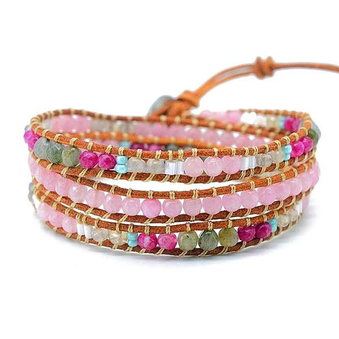 Rose Quartz Wrap Bracelet