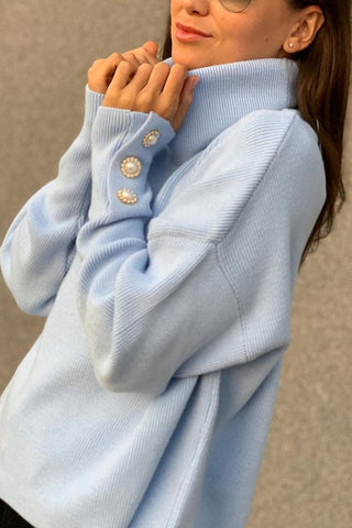 Lässiges, solides Patchwork-Oberteil mit Umlegekragen (2 Farben) 