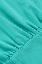Fresh Mint Asym Slim Waist Blouse