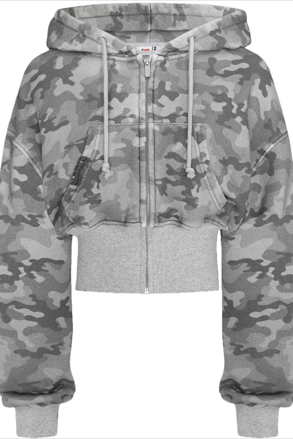 Pink Camo Zip Hoodie Two Piece Set