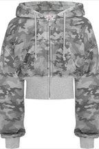 Pink Camo Zip Hoodie Two Piece Set