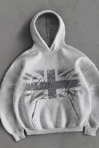 Printed Oversized Pullover Hoodie