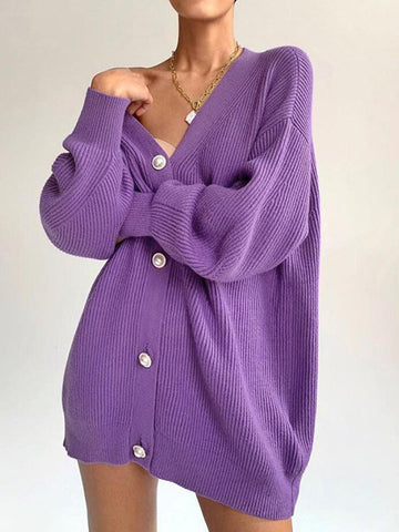 Pearl Of Joy – Übergroße Strickjacke 