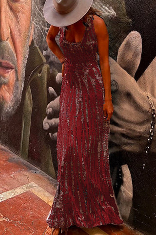 Vestido largo cruzado con espalda abierta y efecto tie-dye de Meridress (6 colores disponibles)