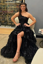 Glitzerndes Ballkleid aus Tüll, mehrlagiges Prinzessinnenkleid, Abschlusskleid, süßes Hochzeitskleid