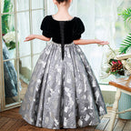 Kleinkind-Ballkleid, Mädchen-Kommunionskleid, Prinzessinnenkleid, Festkleid, flauschiges Partykleid 