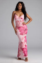 Cami Floral Print Bodycon Maxi Dress