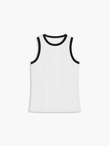 Camiseta sin mangas con ribete en contraste Worth A Million 