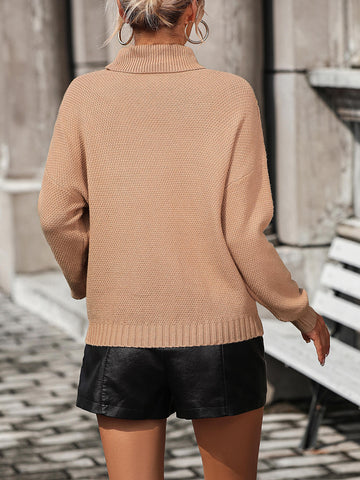 Autumn Breeze Pullover mit Fransenbesatz - Taupe 