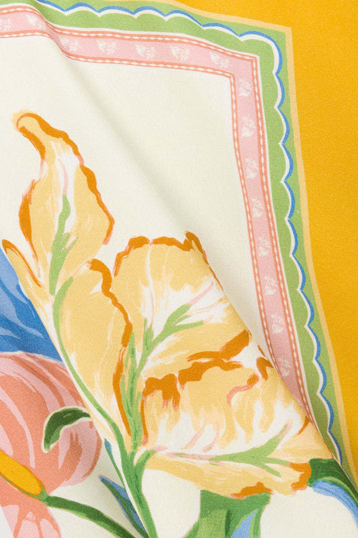 Boho Floral Bandeau Vacation Maxi Dress