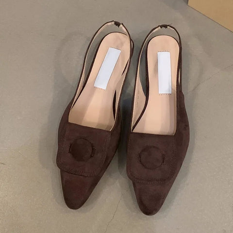 Pointed Toe Women Sandals Flats Shallow Casual Dress Shoes 2024 Summer Fashion Party Brand Shoes New Cozy Walking Mujer Zapatos
