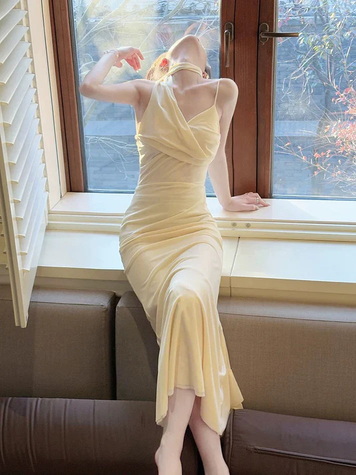 Mermaid Straps Long Evening Dress Prom Dresses
