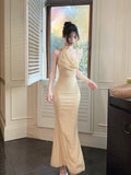 Mermaid Straps Long Evening Dress Prom Dresses