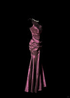 Mermaid One Shoulder Sleeveless Long Prom Gown Fairy Prom Dresses