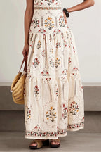 Floral Patchwork Long Boho Dress