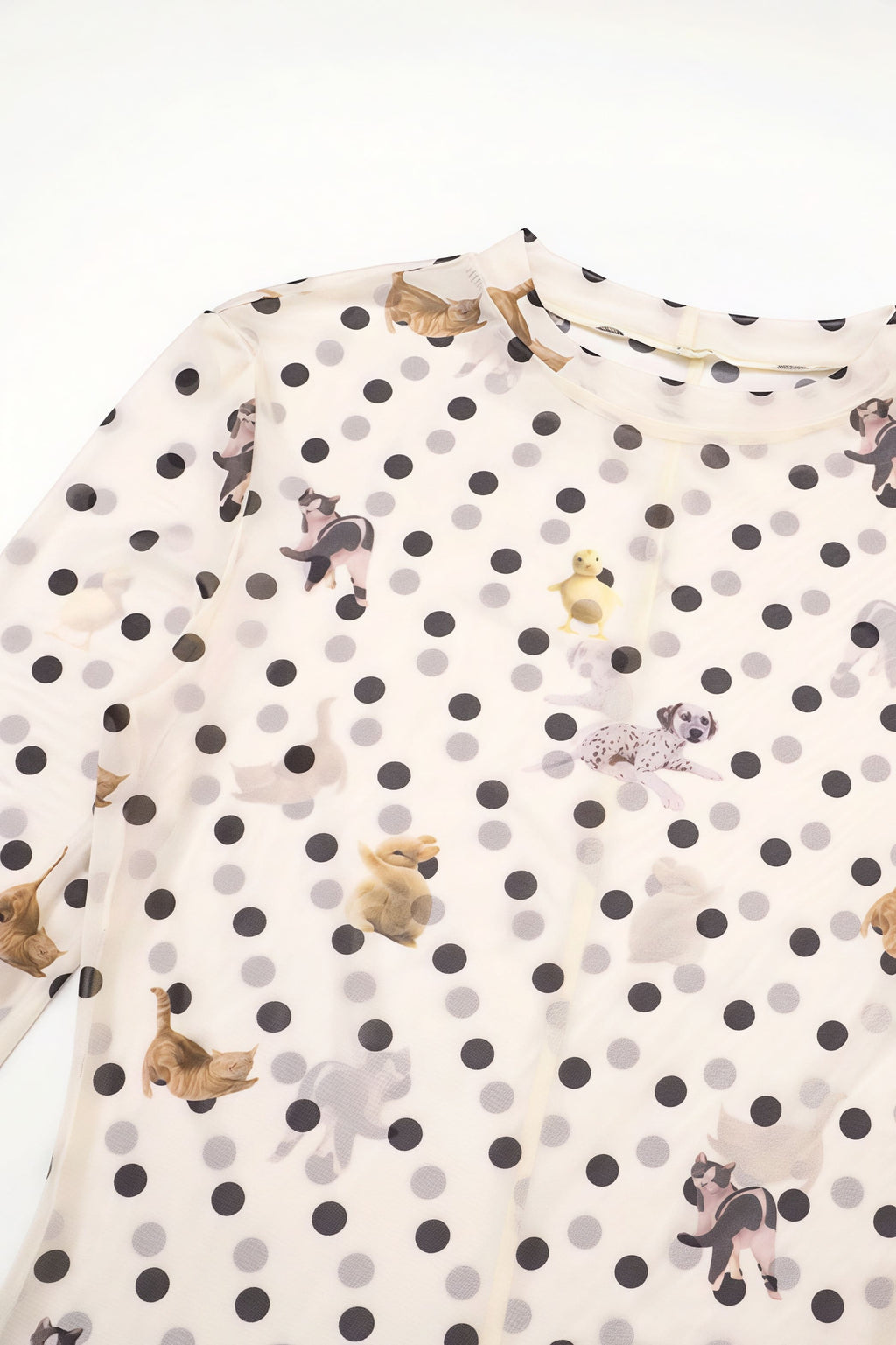 Slim Fit Short Length Animal Print Blouse