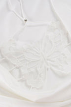 Solid Color Bow Tie Backless T‑shirt