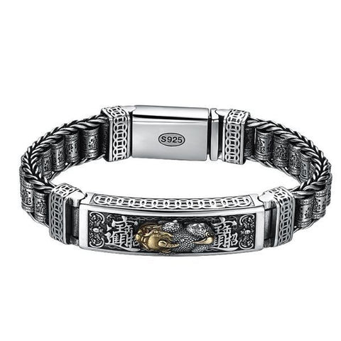 Sterling Silver Fortune Pixiu Wheels Bracelet