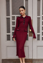 Knit Bodycon Elegant Maxi Dress