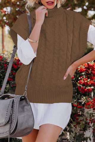 Lässiger Rollkragenpullover mit Patchwork-Muster (4 Farben) 