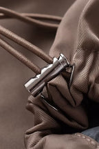 Cropped Cargo High Neck Coat