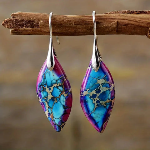 Cosmic Swirl Mosaic Earrings