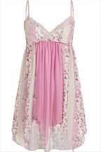 Floral Lace Patchwork V‑Neck Cami Top