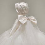 Elegantes Baby-Kommunionkleid, Mädchen-Festkleid