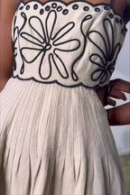 Chic Boho Embroidered Maxi Dress