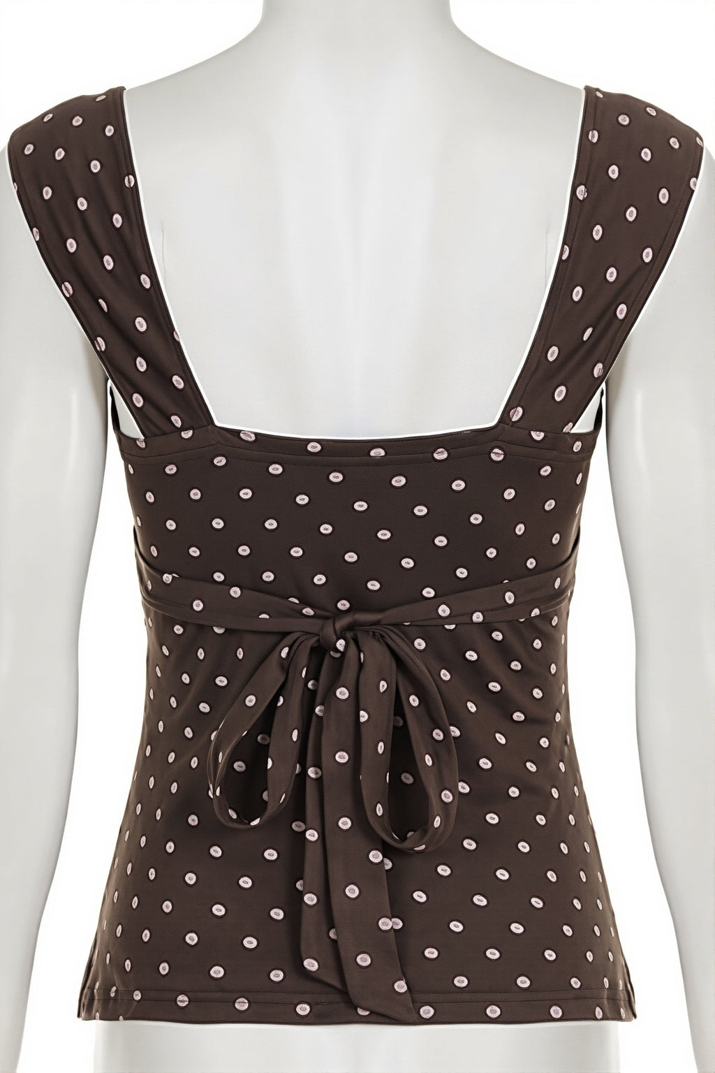 Vintage Polka Dot Lace Tank Top