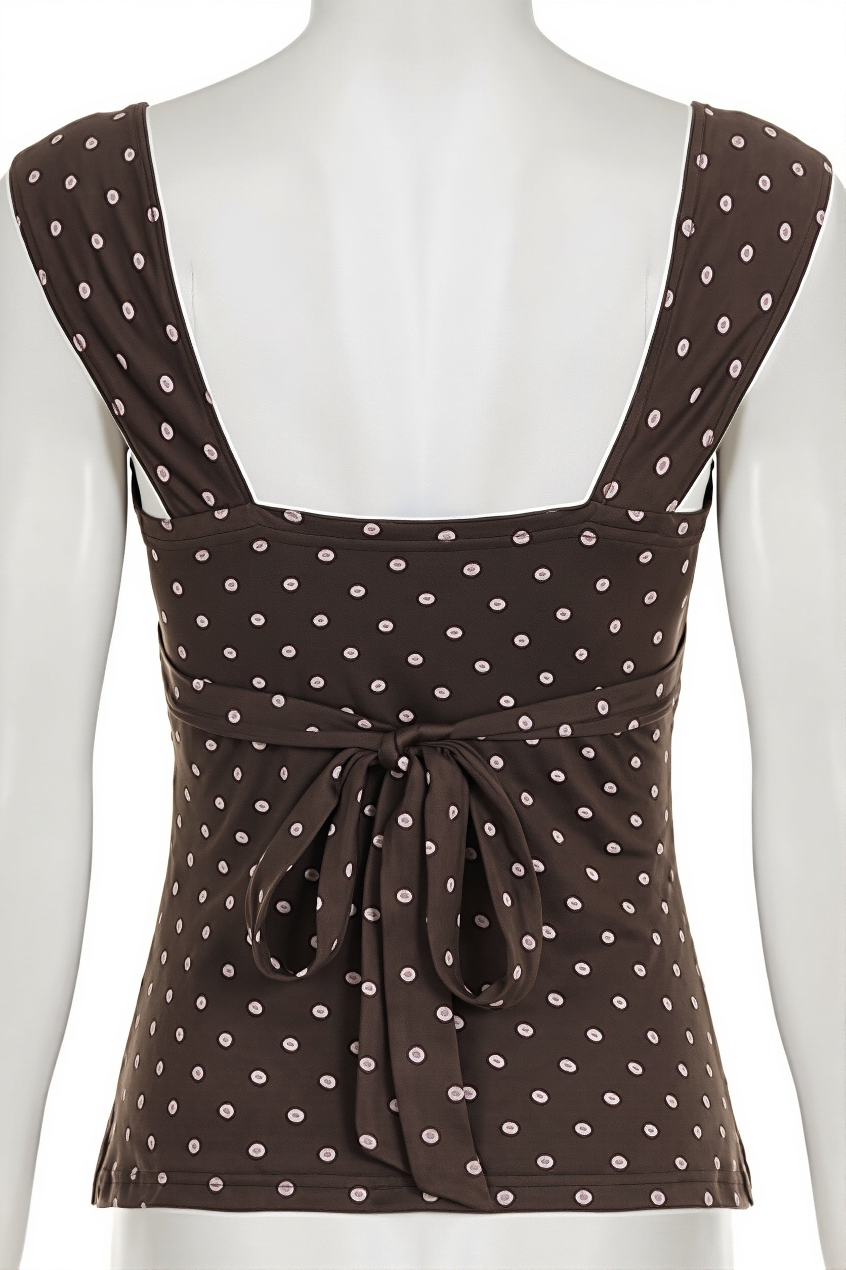 Vintage Polka Dot Lace Tank Top