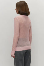 Mohair Round Neck Knit Top
