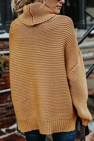 Suéteres casuales lisos de cuello redondo y cintura media (6 colores) 